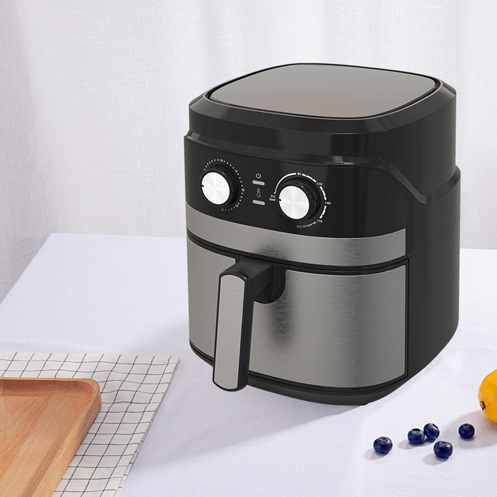 5.5L Knobstyrningstemperatur Timerkontroll Air Fryer Yyzg-550S