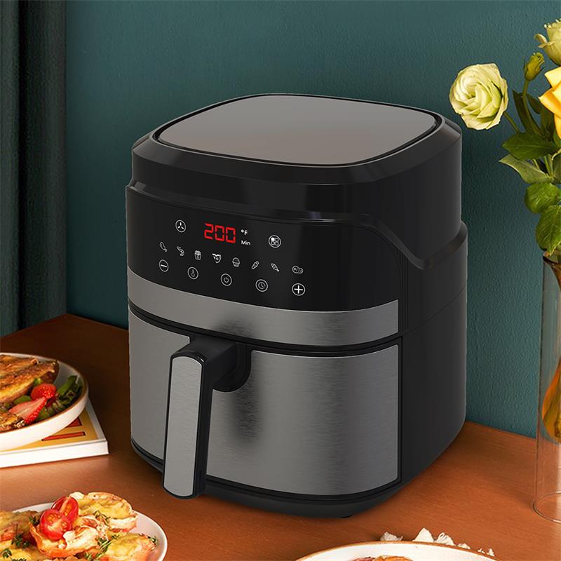 5.5L Pekpanel Digital temperaturtimerstyrning Air Fryer YYZG-550AS