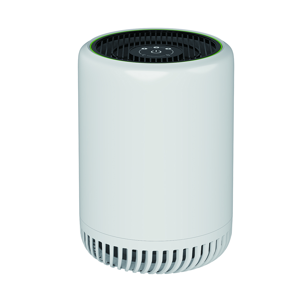 Pekpanel Negativ jon Tre-växlad vindhastighetsjustering Atmosfärslampa UV-lampa Intelligent luftrenare BKJ-15L